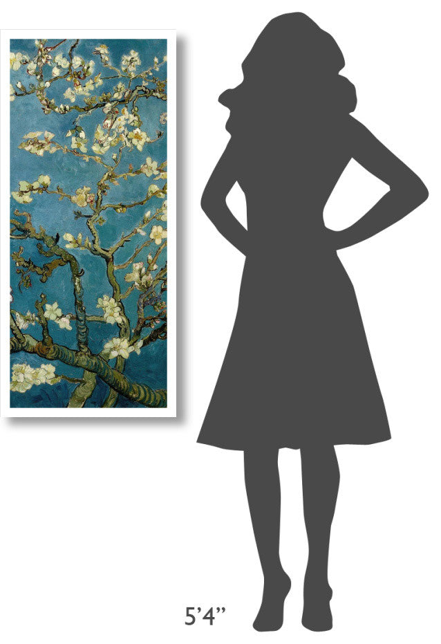 "Blossoming Almond Tree (center)" Print by Vincent van Gogh, 19"x42"
