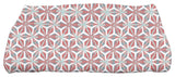 Water Mosaic, Geometric Print Bath Towel, Coral