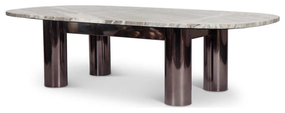 Marbelle Elliott Coffee Table, Toronto Sand Marble Finish