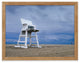 Approaching Storm Landscape Photo Paper Coastal Art Framed Wall Art Print, Red Oak, 16" X 20"
