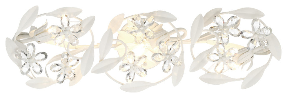 Crystorama Lighting Group MSL-303 Marselle 3 Light 26"W Vanity - Matte White