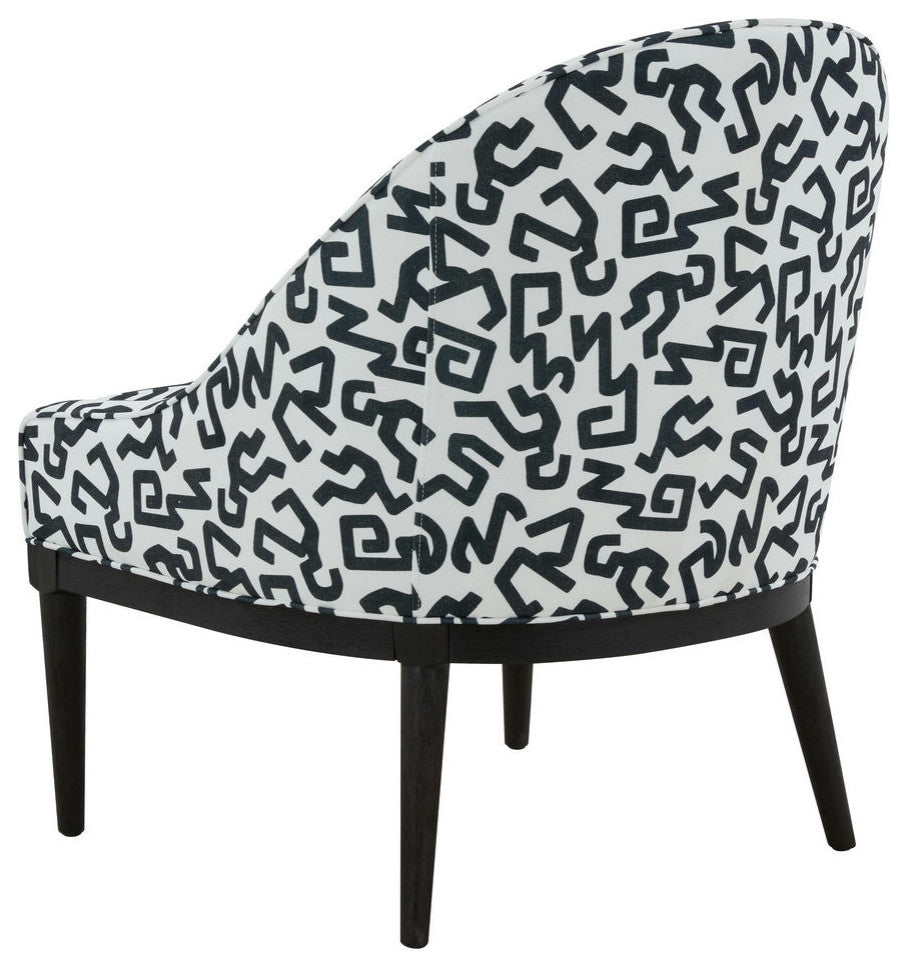 TOV Furniture Crystal Velvet Patterned Accent Chair