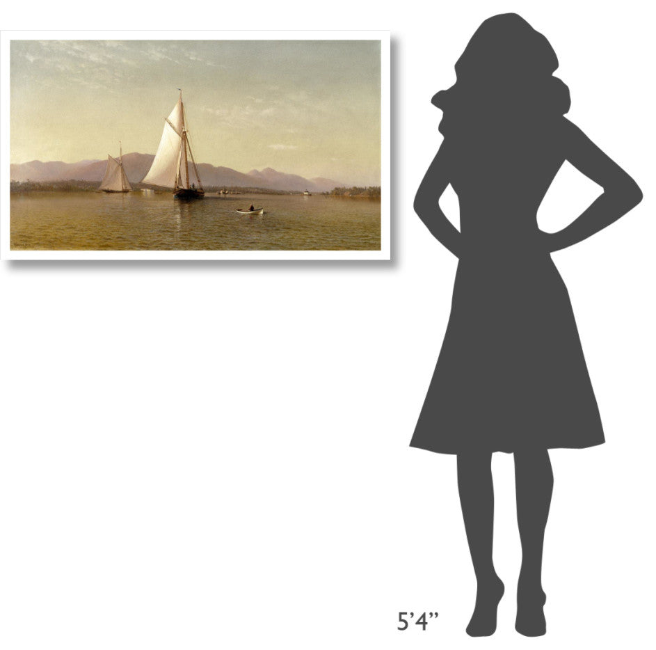 "The Hudson at the Tappan Zee, 1876" Print by Francis Augustus Silva, 42"x25"