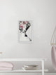 "Pinky Floral Beauty II" Framed Painting Print, 8"x12"