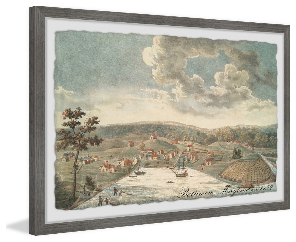 "Baltimore Maryland" Framed Painting Print, 36x24