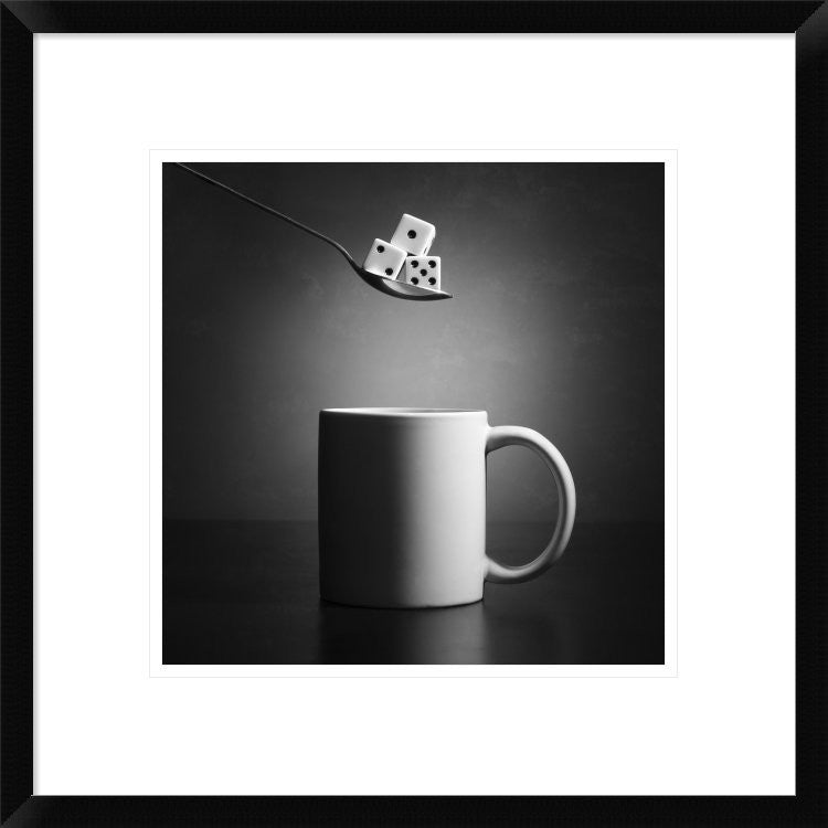 "3 Lumps, Please!" Framed Digital Print by Victoria Ivanova, 20"x20"