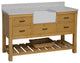Charlotte 60" Bathroom Vanity, Drift Wood, Engineered Carrara, Single
