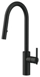 Parma Cafe Pull-Down Kitchen Faucet w/ SnapBack Retraction, Satin Black