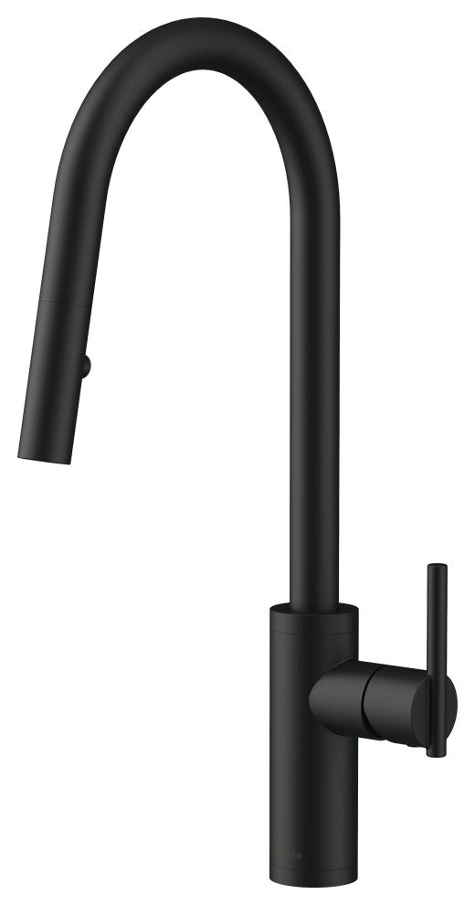 Parma Cafe Pull-Down Kitchen Faucet w/ SnapBack Retraction, Satin Black