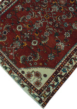 Vintage Distressed Rogers Red-Rust Runner, 4'5x8'10