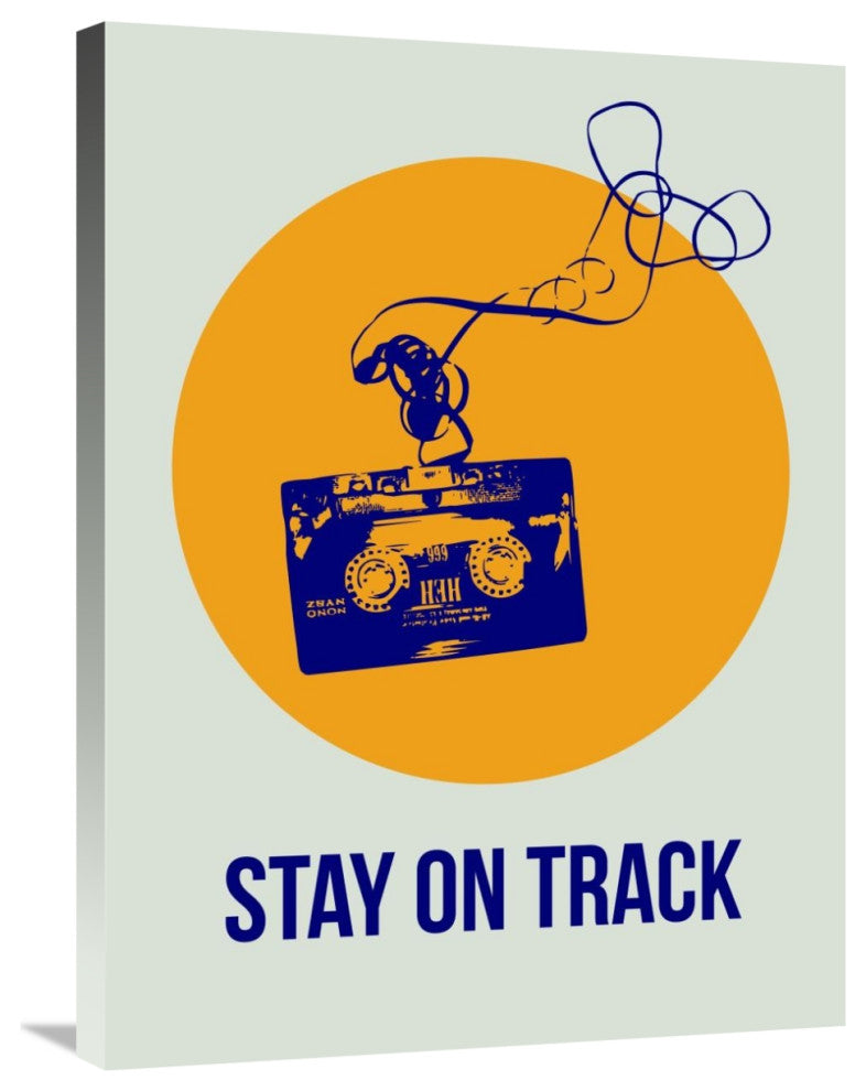 "Stay On Track Circle Poster 2" Fine Art Print