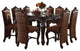 Benzara BM157209 Splendid Counter Height Table With Square Top, Cherry Oak