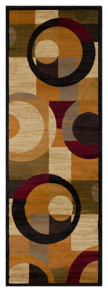 Surya Marash MAH-4612 9'3"x12'6" Rug, Burnt Orange/Black/Brown/Gray/Olive/Tan