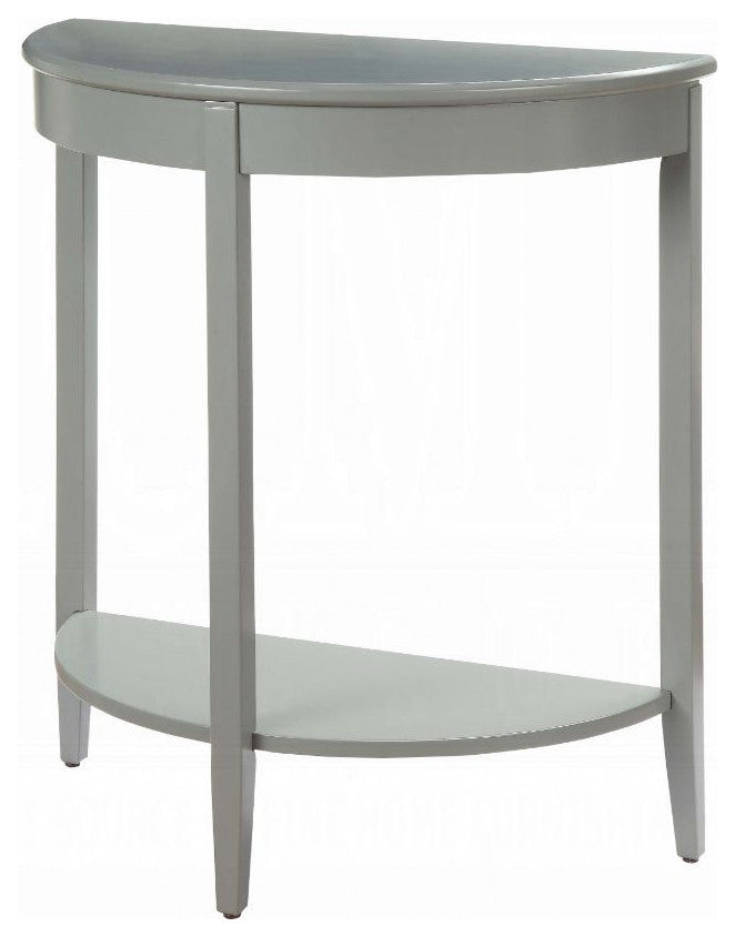 Console Table with Shelf, Gray