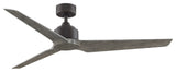 Fanimation TriAire Custom Ceiling Fan, Matte Greige/Weathered Wood, 60"