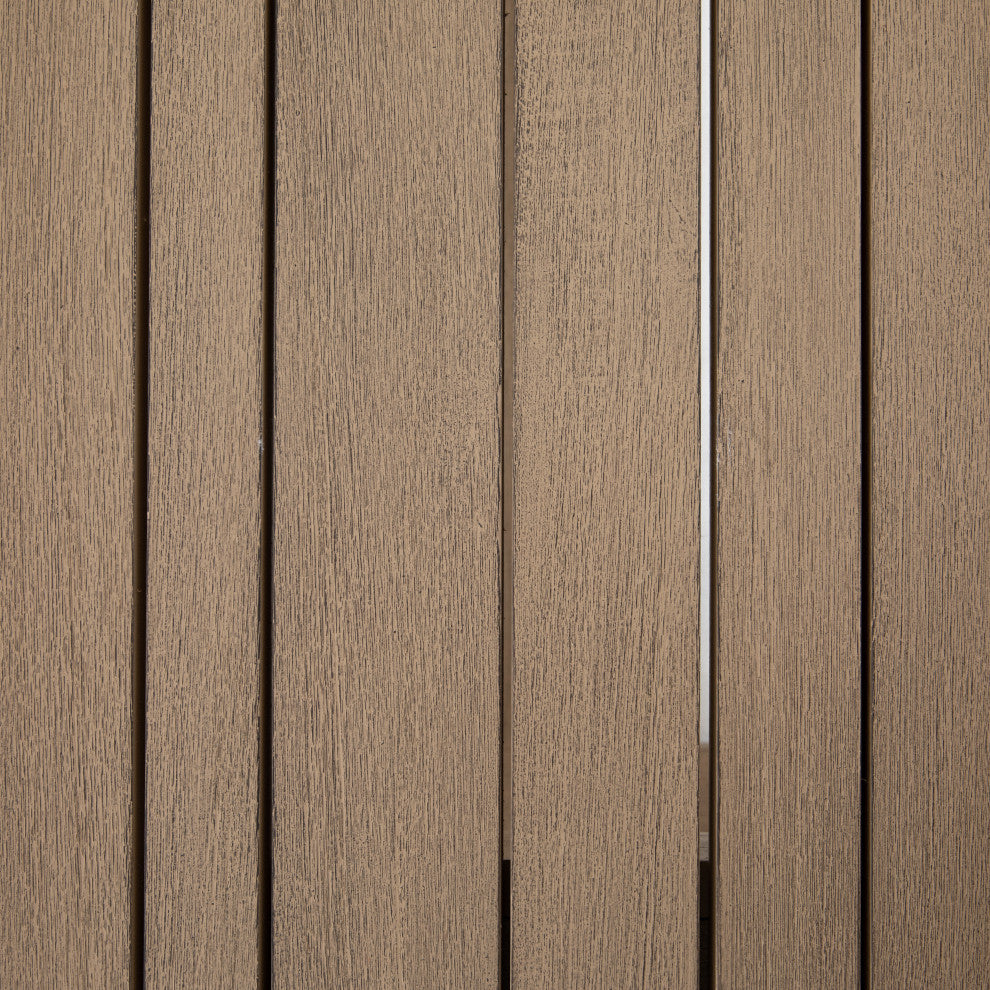 Atherton Outdoor Dining Bench-Brown