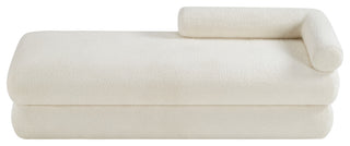 Kennedy Upholstered Bench, Cream, Teddy Fabric