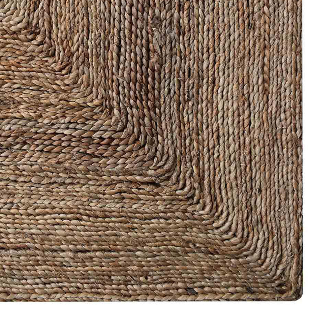 HAND WOVEN JUTE ECO-FRIENDLY SOLID AREA RUGS, Beige, Contemporary,Outdoor Indoor, [Rectangle] 8'x10'