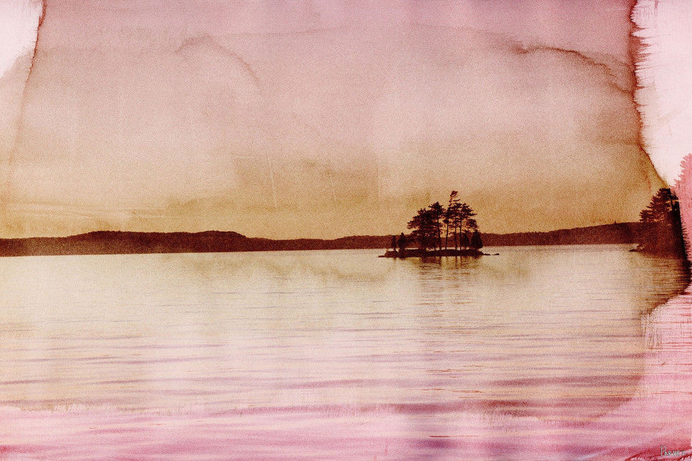 "Crown Island" Painting Print on Wrapped Canvas, 12"x8"