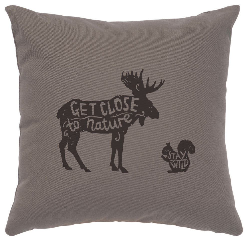 Image Pillow 16x16 Close to Nature Cotton Chrome