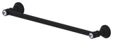 Carolina Crystal 24" Towel Bar, Matte Black