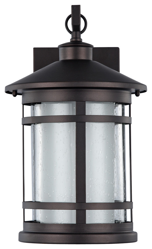 ADESSO, Transitional 1 Light Rubbed Bronze Outdoor Wall Sconce, 14" Height