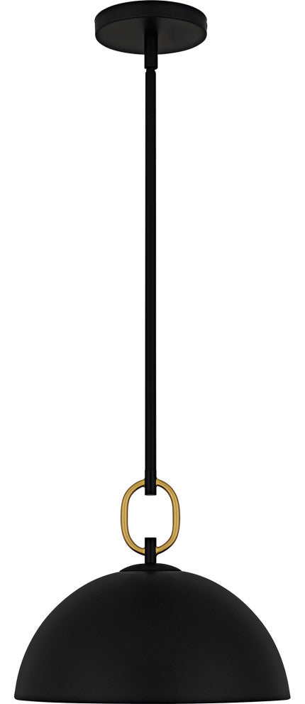 Quoizel CEO1812 Cleo 12"W Pendant - Matte Black