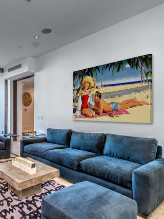 "Sun Protection" Painting Print on Wrapped Canvas