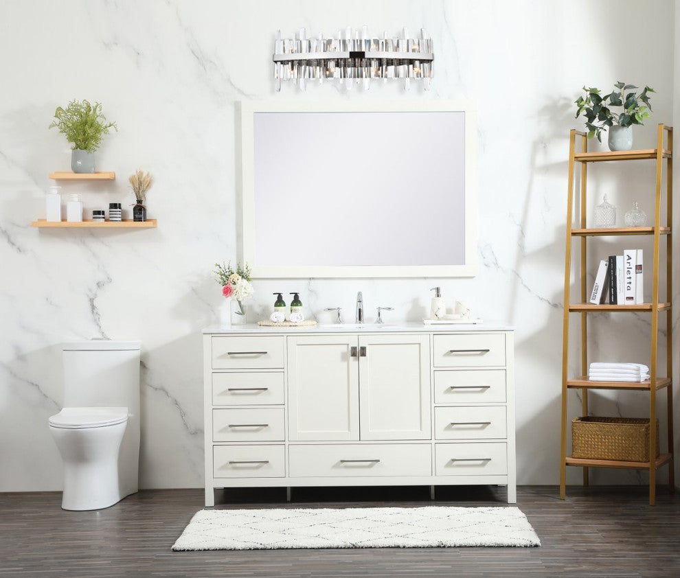 Modern Chrome 8-Light Bath Sconces