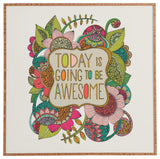 Deny Designs Valentina Ramos Today Is Going To Be Awesome Framed Wall Art