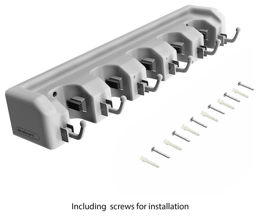 Shovel, Rake and Tool Holder, Hooks- Wall Mounted Organizer by Stalwart