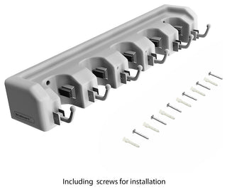Shovel, Rake and Tool Holder, Hooks- Wall Mounted Organizer by Stalwart