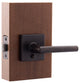 Mid Century Restroom Lever, Tuscan Bronze