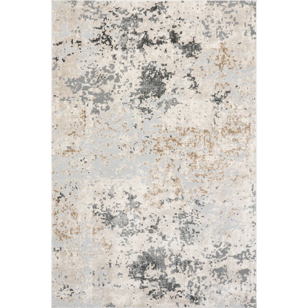 Nuloom Chastin Modern Abstract Area Rug, Beige 6'7" x 9'