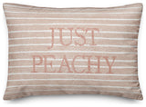 Just Peachy Stripes Pillow 14x20 Spun Poly Pillow