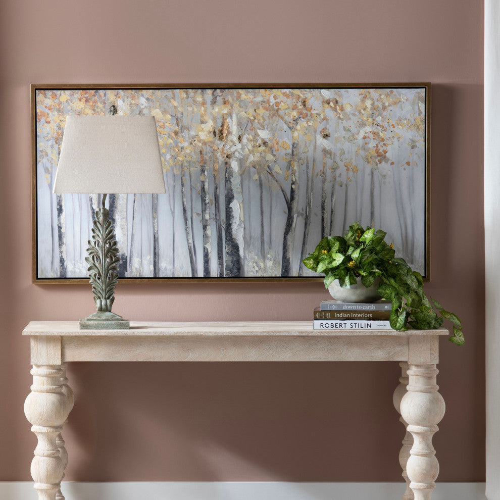 Aspen Canvas Wall Art With Gold Frame
