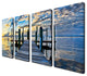 Ready2hangart Chris Doherty 'Key Largo' 4-piece Canvas Wall Art