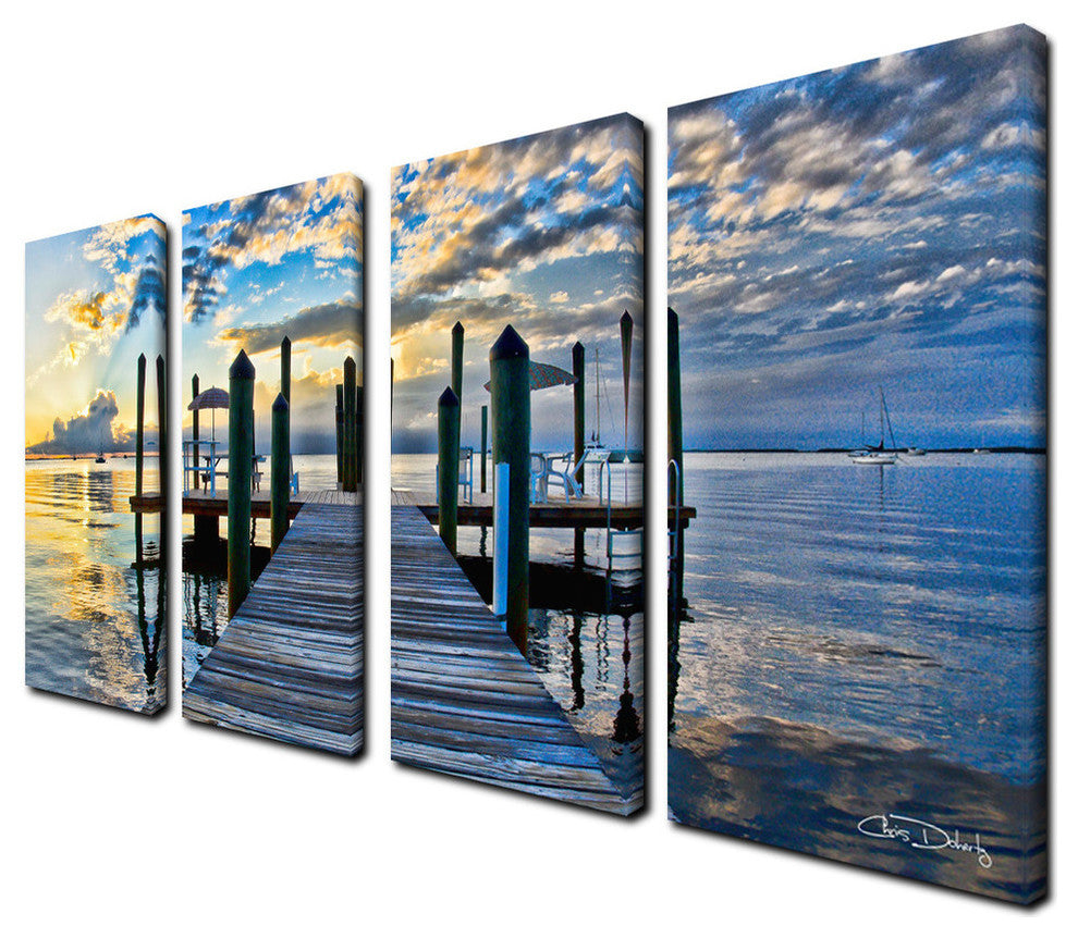 Ready2hangart Chris Doherty 'Key Largo' 4-piece Canvas Wall Art