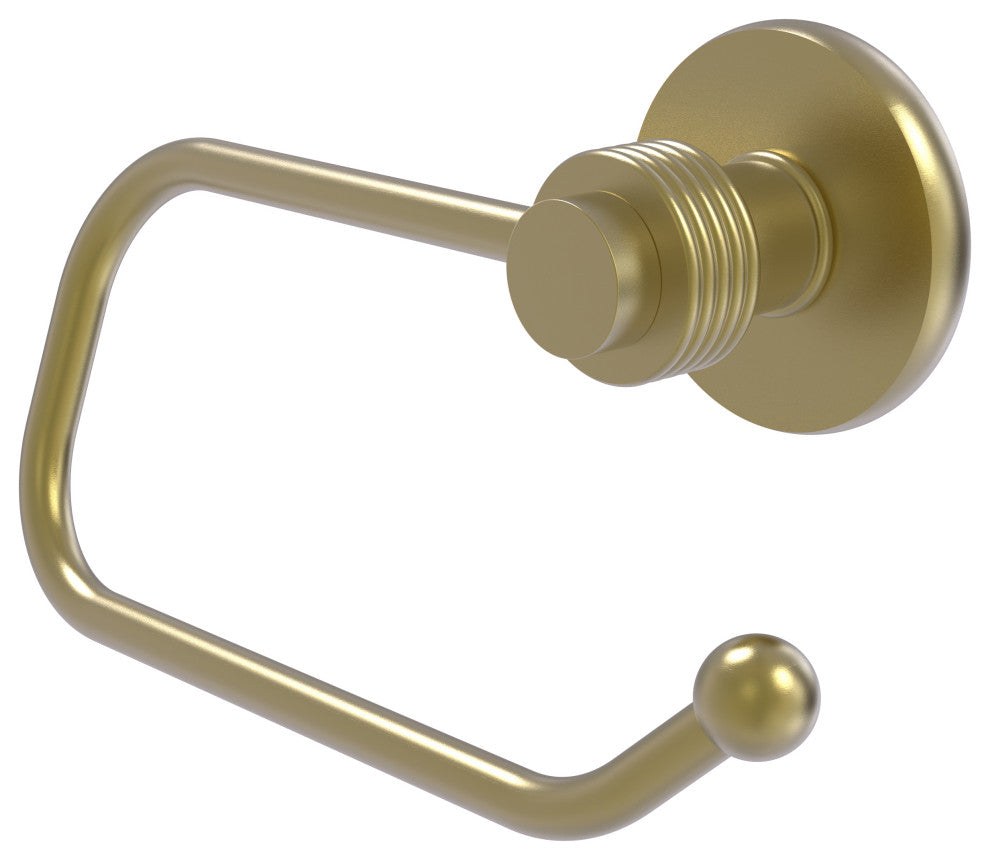 Mercury Euro Groovy Accent Toilet Tissue Holder, Satin Brass
