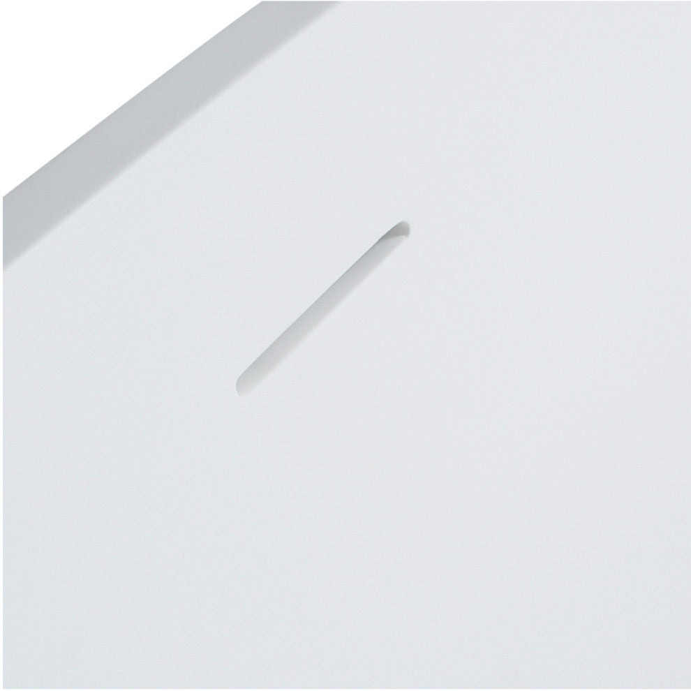Vanity Art Solid Surface Resin Stone Freestanding Bathtub, Matte White, 59"x30"