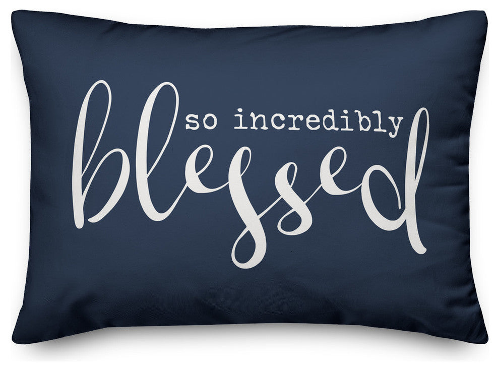 So Incredibly Blessed Outdoor Lumbar Pillow