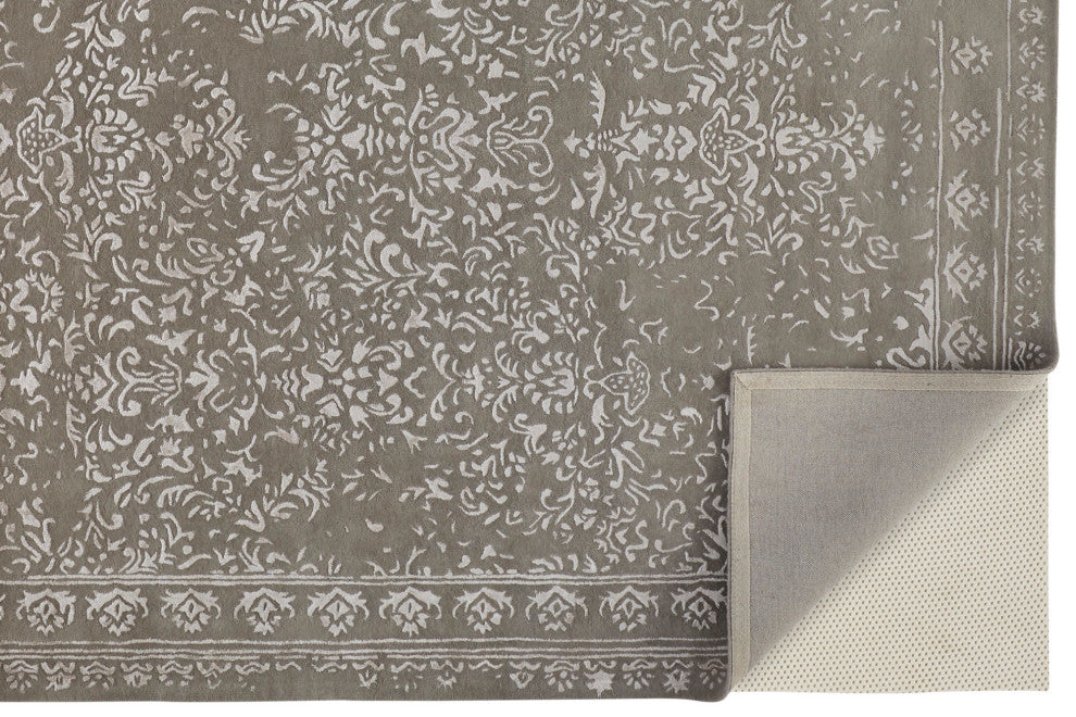 Weave & Wander Khalo Wool Rug, Gray/Silver, 8' X 10'