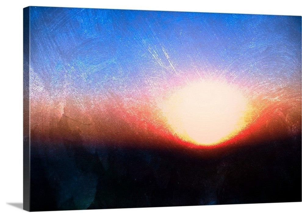 "Prairie Sunset" Wrapped Canvas Art Print, 36"x24"x1.5"