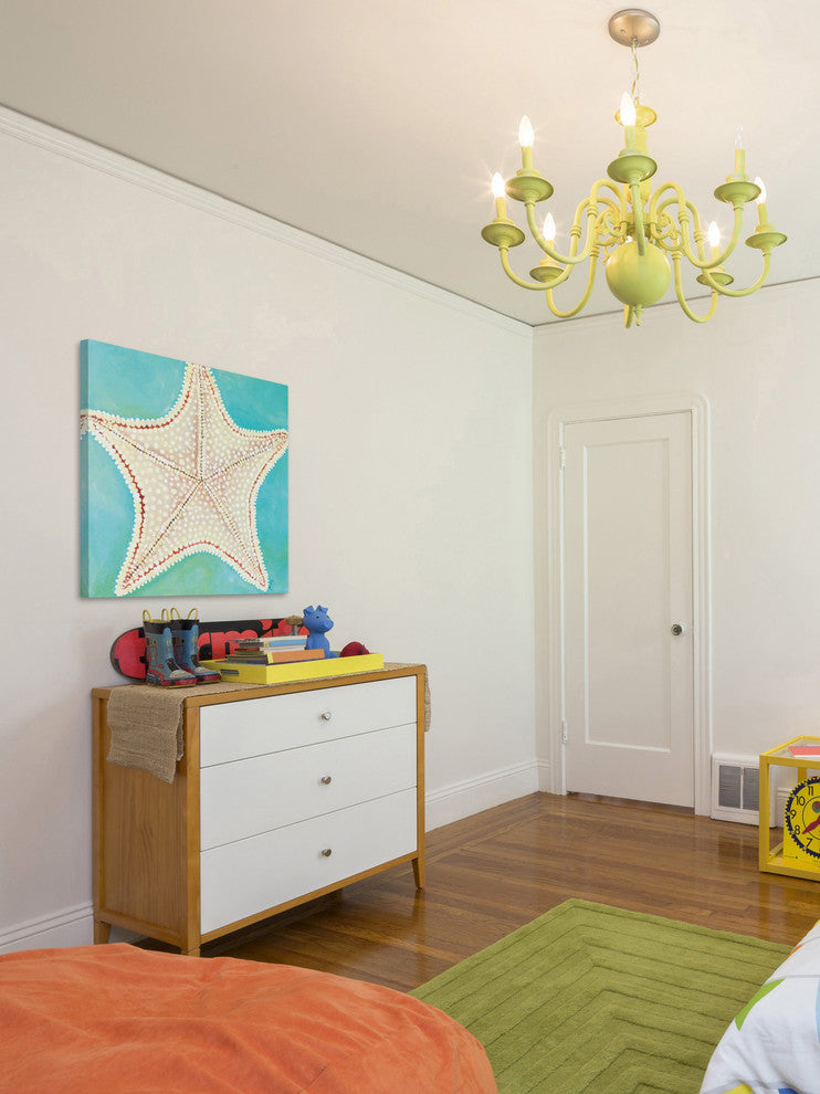 Marmont Hill, "Starfish Dots" by Nicola Joyner Painting on Wrapped Canvas, 40x40