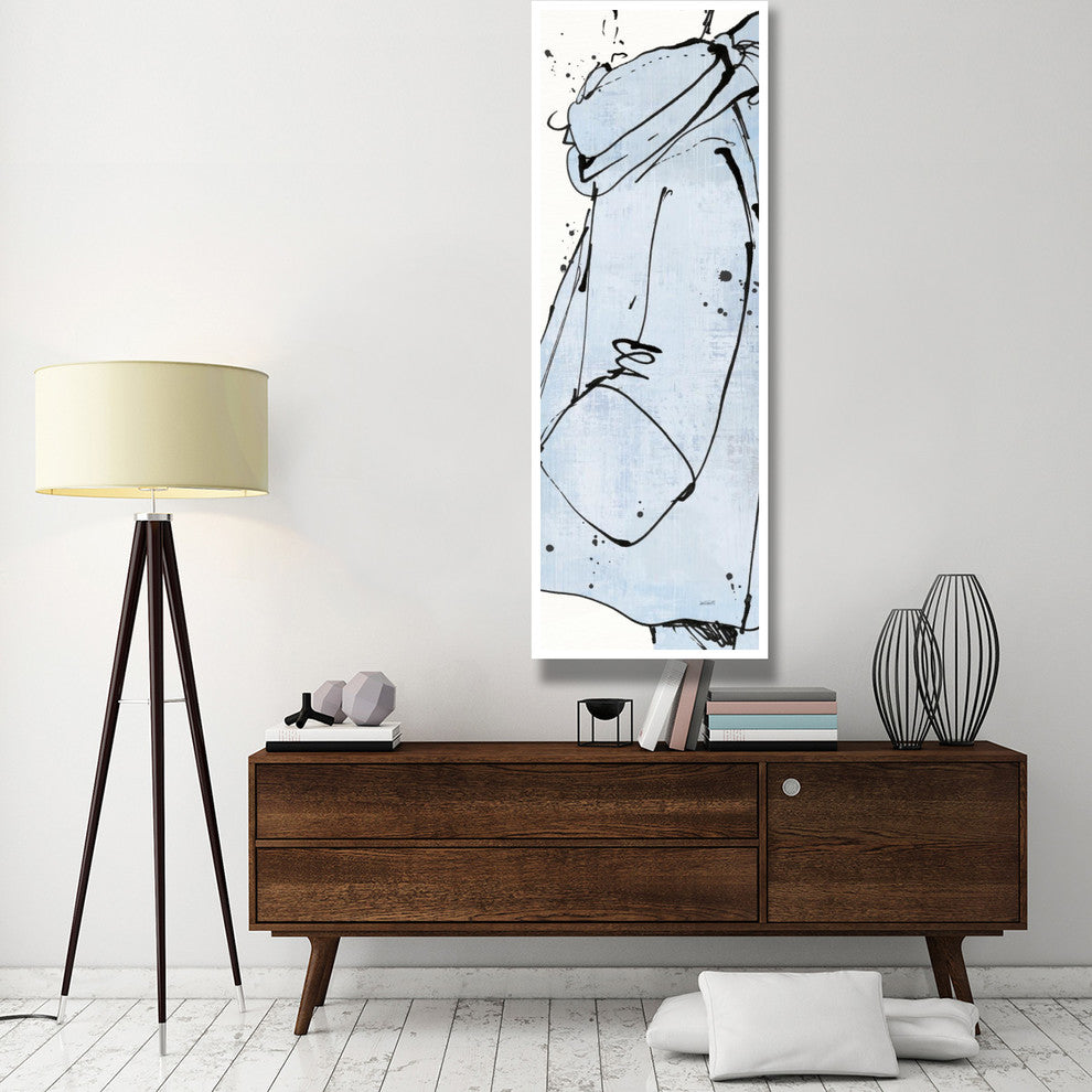 "Fashion Strokes VI Pastel" Digital Paper Print by Anne Tavoletti, 26"x74"