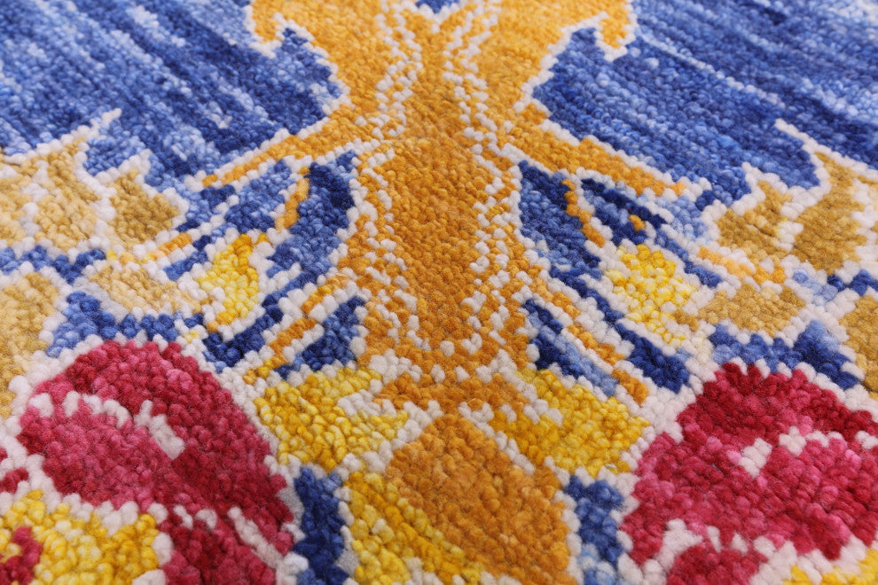 10' Square William Morris Hand-Knotted Wool Rug - Q14969