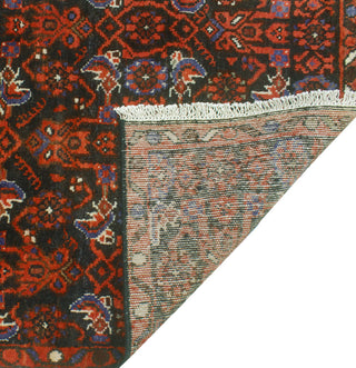 Fine Vintage Distressed Meryem Charcoal/Red Runner, 2'9 x 12'5
