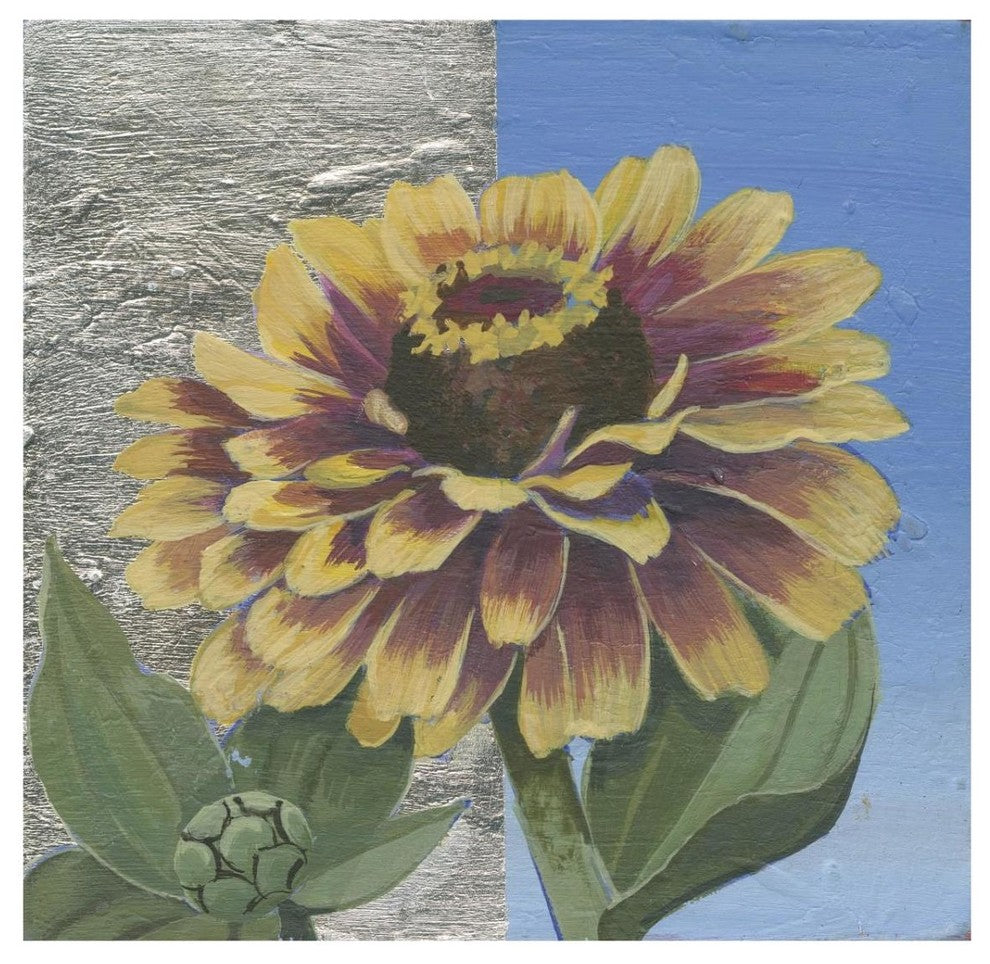 "Zinnia Spice" Digital Paper Print by Kathrine Lovell, 32"x32"