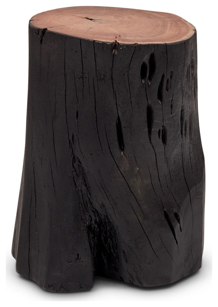 Brooks Solid Wood Stump, Ebonized
