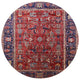 Ahgly Company Indoor Round Mid-Century Modern Area Rugs, 7' Round